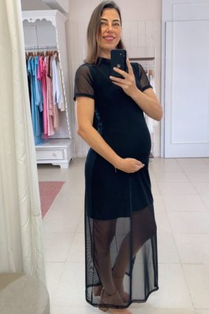 moda gestante gravida roupa amamentação mãe gestação agestantevestido (180)